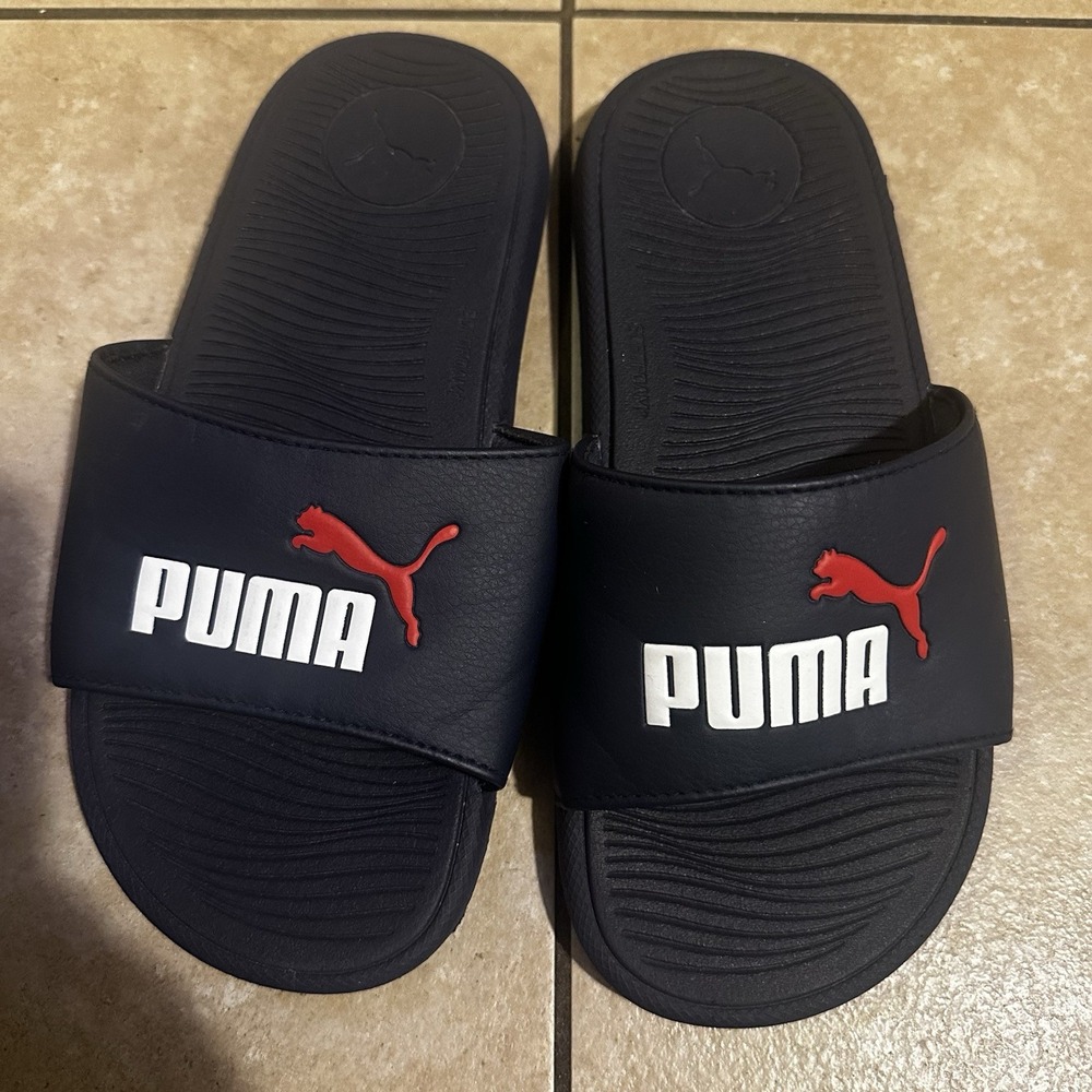 Puma Blue Kids Boys Girls Sandals Size US 4